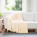 Wohndecken 6 pcs Creme 170 x 130 cm Fleece
