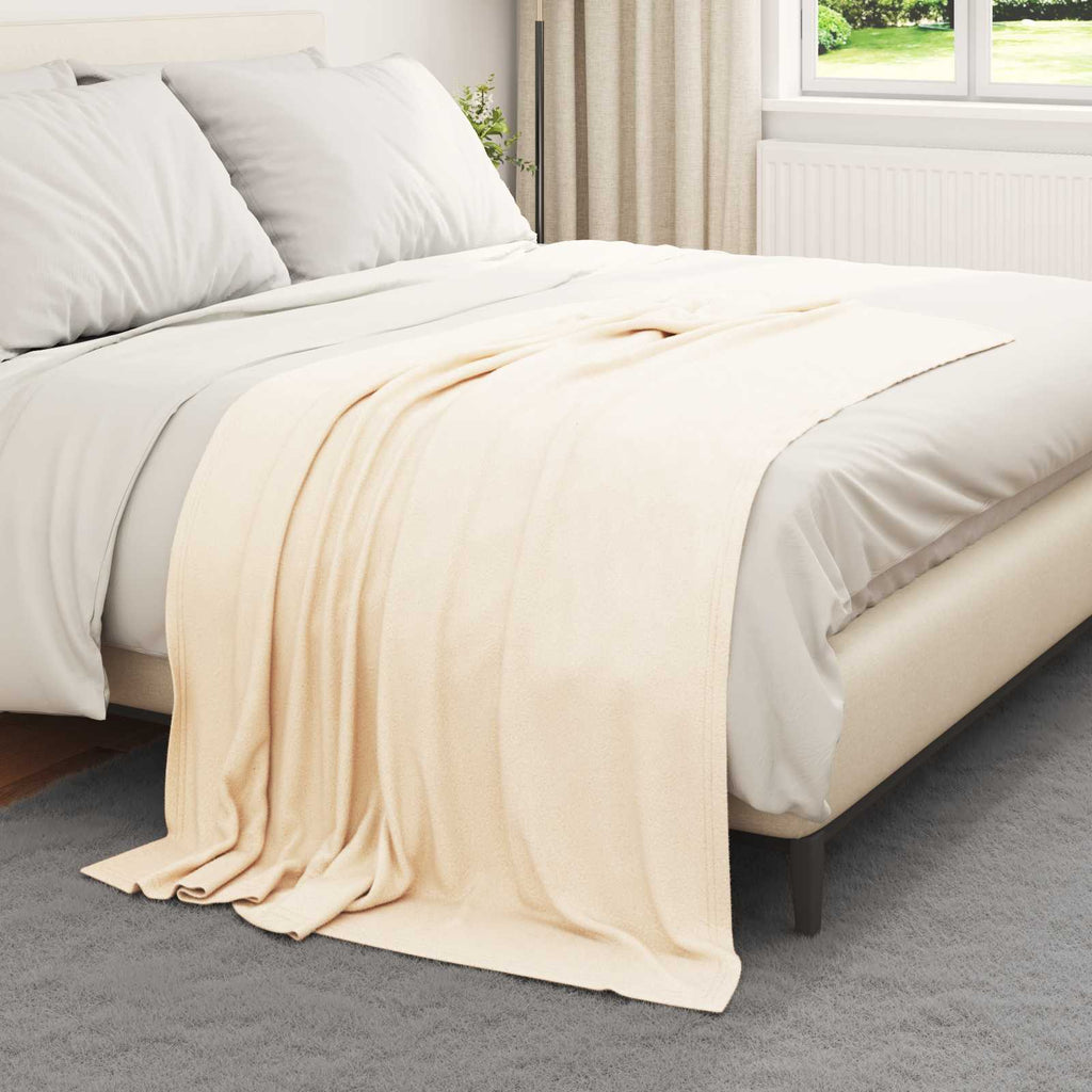 Wohndecken 6 pcs Creme 170 x 130 cm Fleece