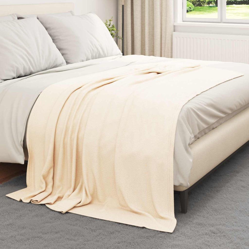 Wohndecken 6 pcs Creme 200 x 150 cm Fleece