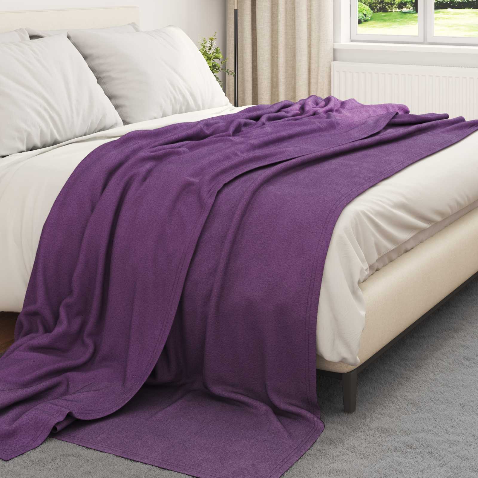 Wohndecken 6 pcs Lila 270 x 240 cm Fleece