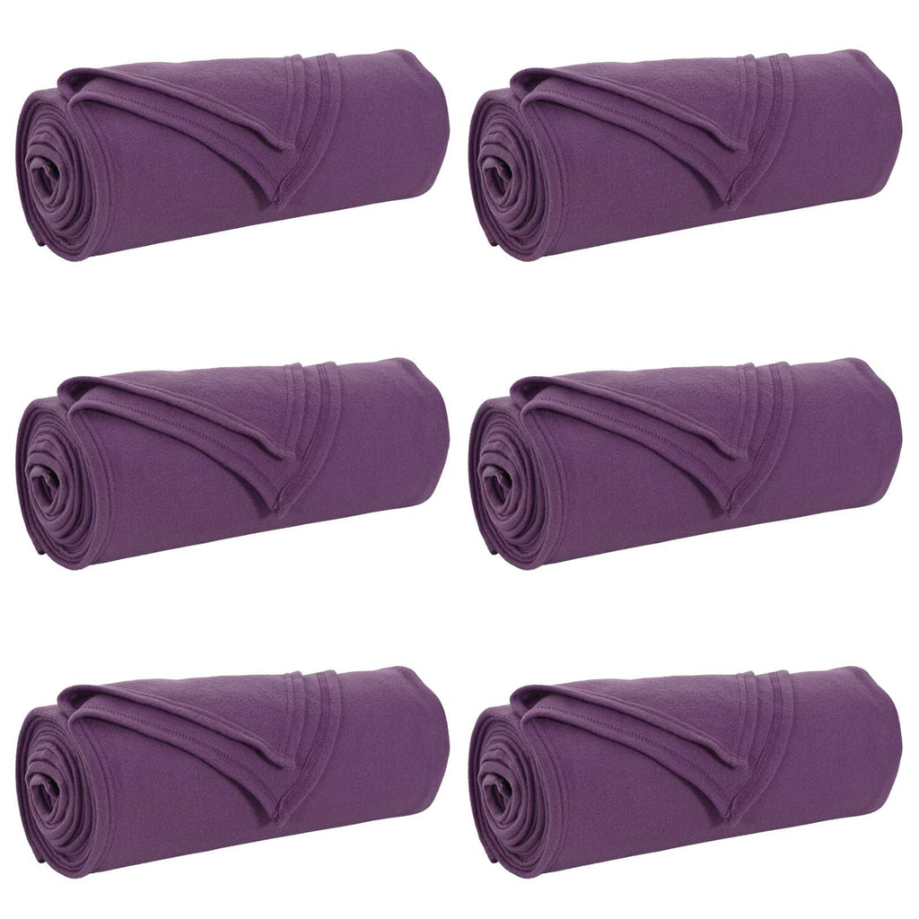 Wohndecken 6 pcs Lila 270 x 240 cm Fleece