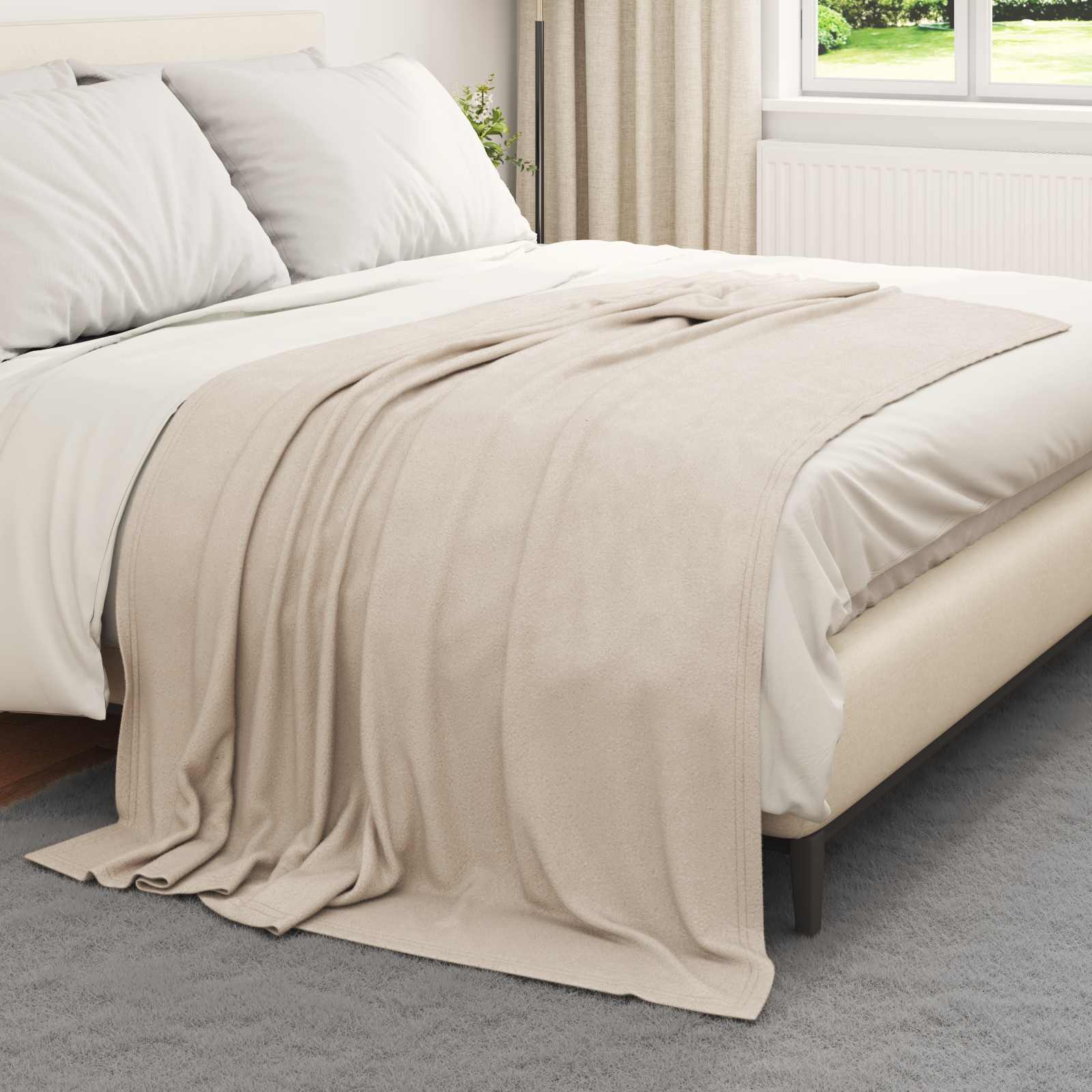 Wohndecken 24 pcs Beige 200 x 150 cm Fleece