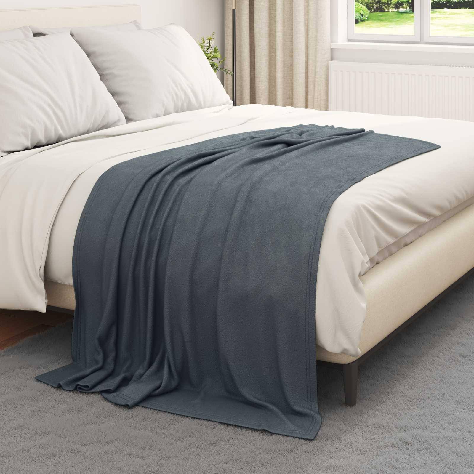 Wohndecken 24 pcs Dunkelgrau 170 x 130 cm Fleece