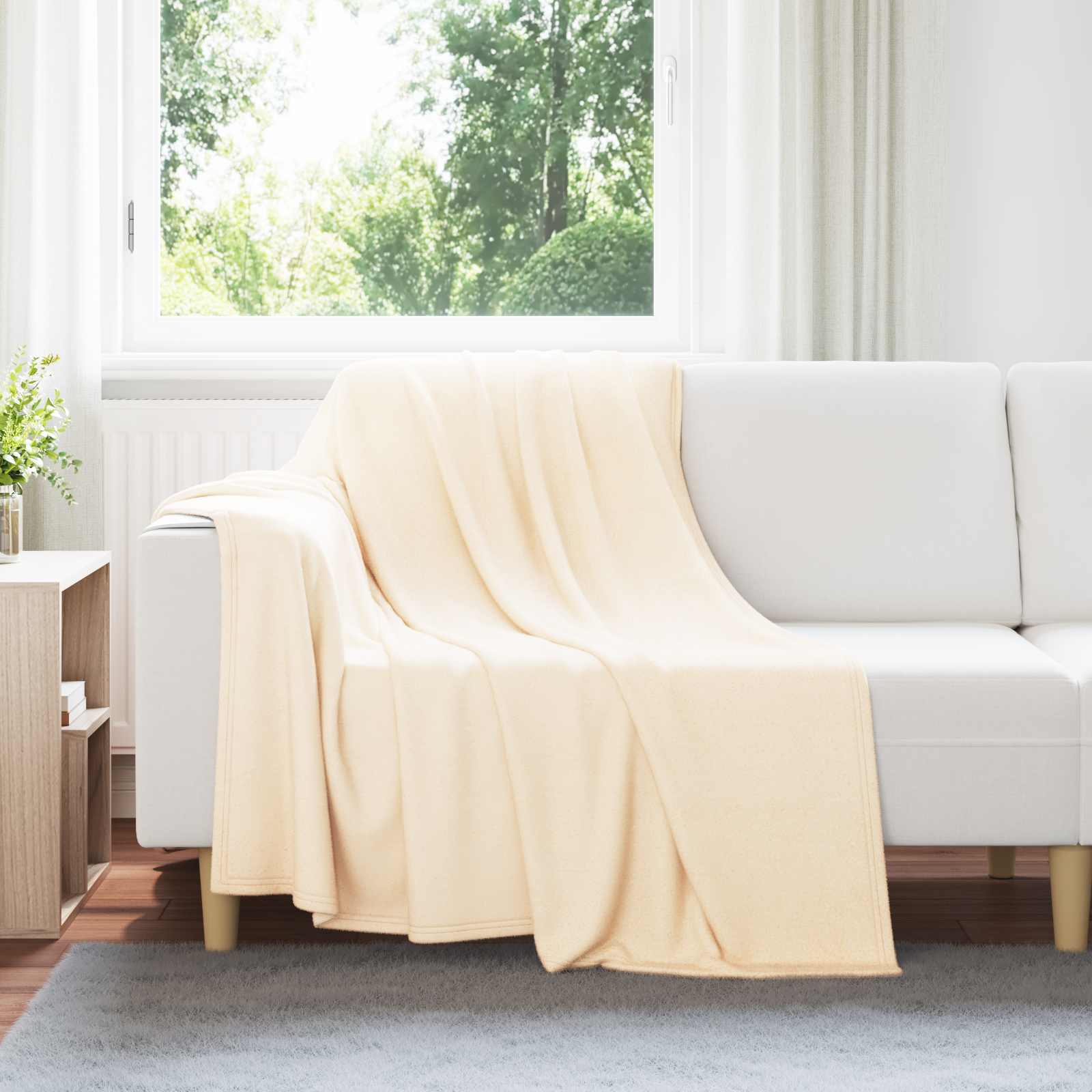 Wohndecken 24 pcs Creme 200 x 150 cm Fleece