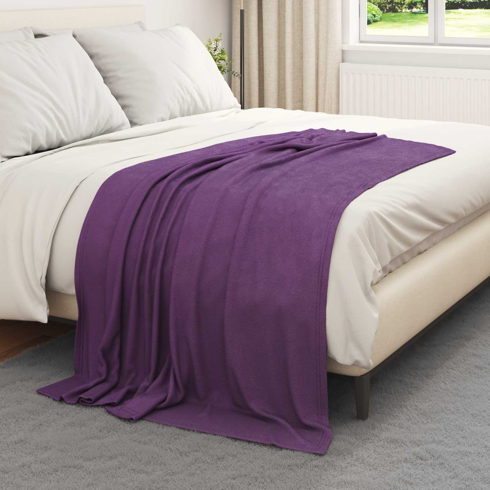 Wohndecken 24 pcs Lila 170 x 130 cm Fleece