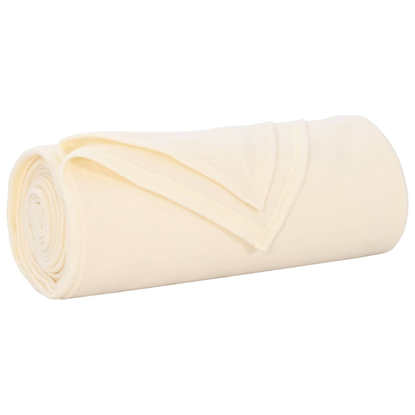 Überwurfdecke Creme 350 x 270 cm Fleece