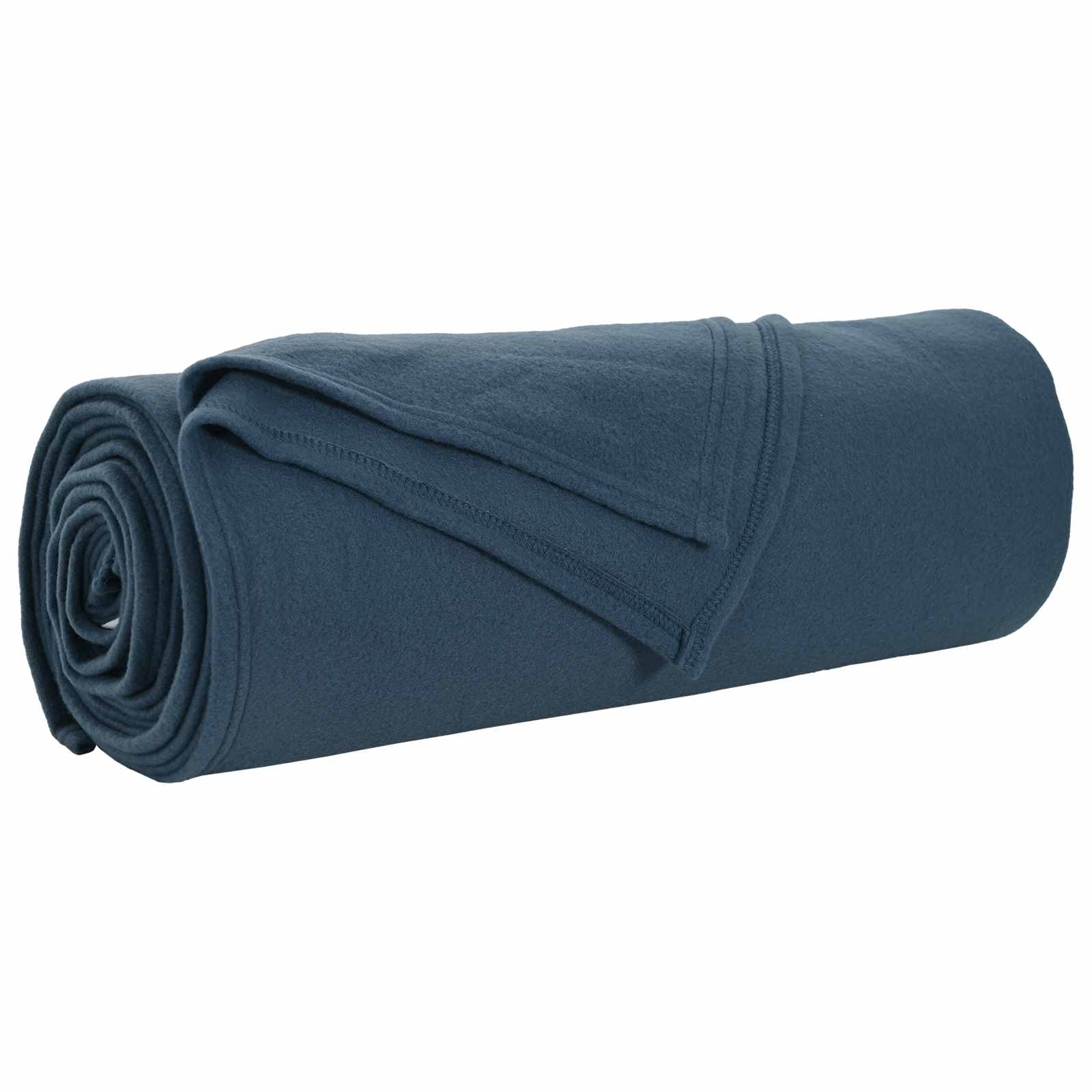 Überwurfdecke Marineblau 210 x 140 cm Fleece