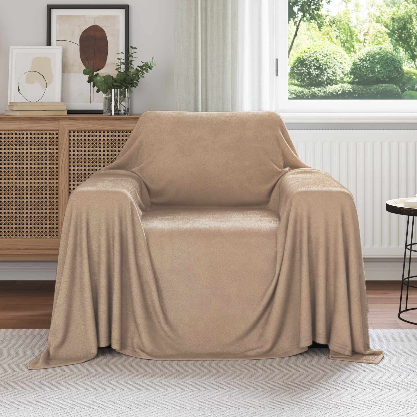 Wohndecken 6 pcs Kamel 210 x 140 cm Fleece