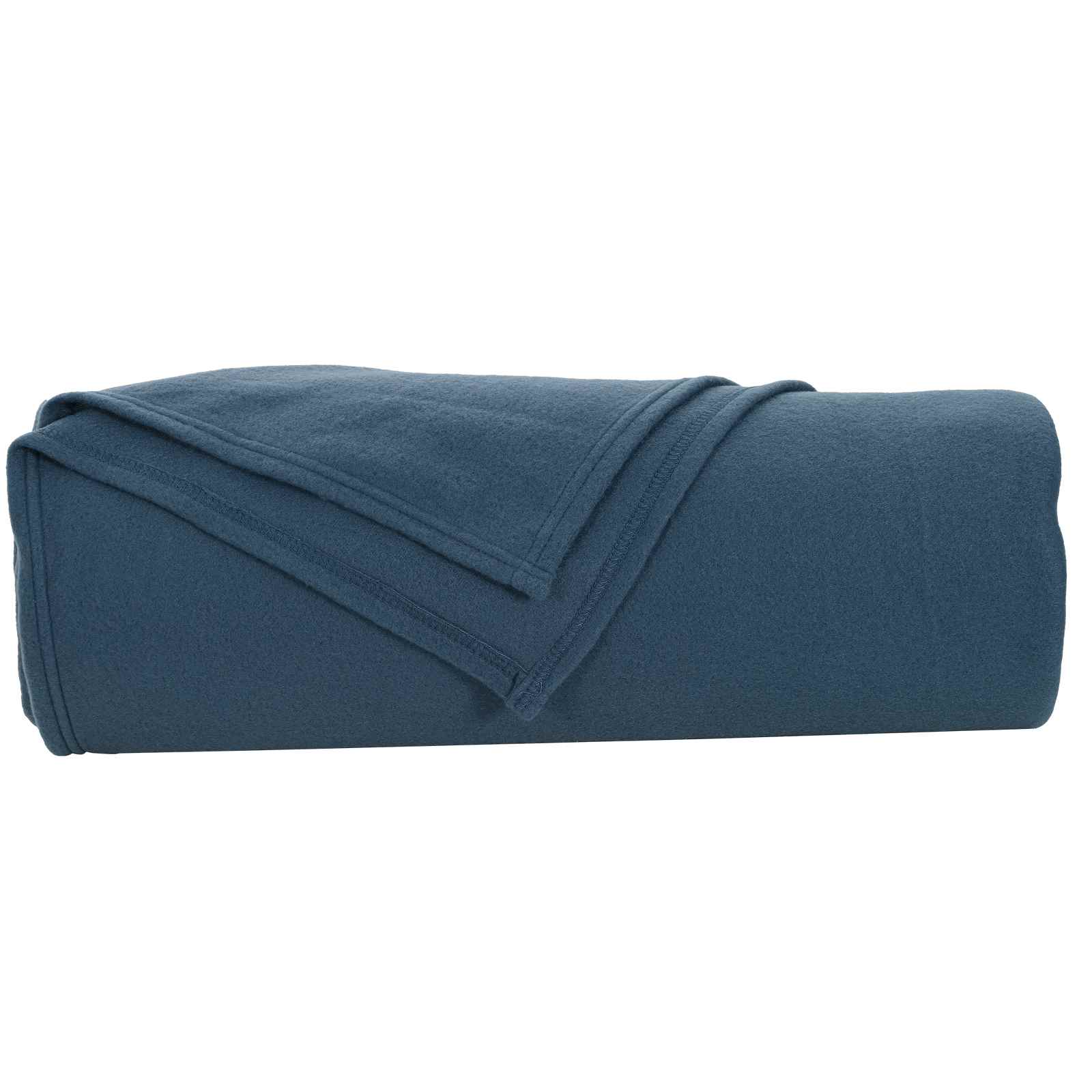 Wohndecken 6 pcs Marineblau 210 x 140 cm Fleece