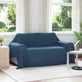 Wohndecken 6 pcs Marineblau 280 x 210 cm Fleece