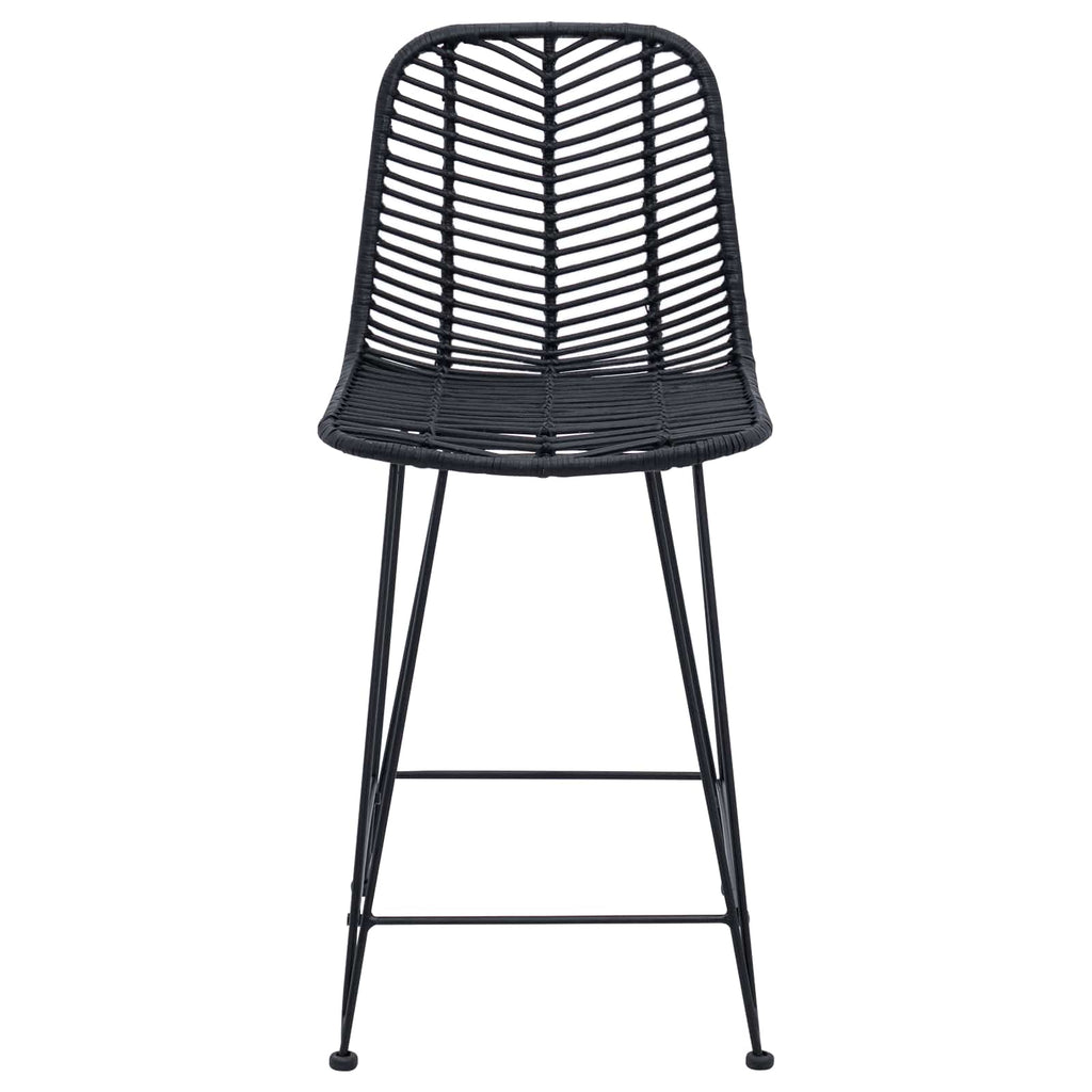 Barstuhl 2 pcs 44,5 x 54,5 x 97,5 cm Rattan und Eisen