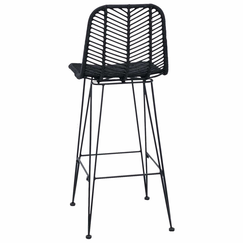 Barstuhl 2 pcs 44 x 52 x 111 cm Rattan und Eisen