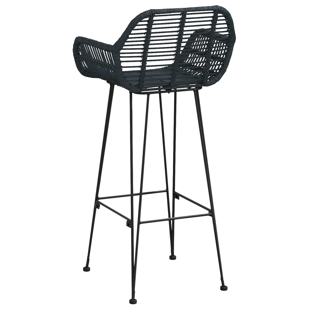 Barstuhl 2 pcs 55 x 52 x 105 cm Rattan und Eisen