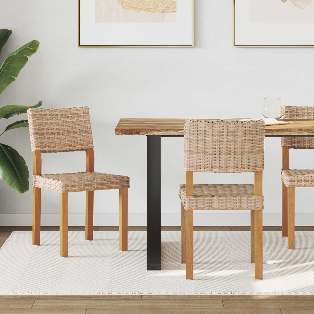 Esszimmerstuhl 2 pcs Kubu Rattan Natur 46 x 55 x 84 cm