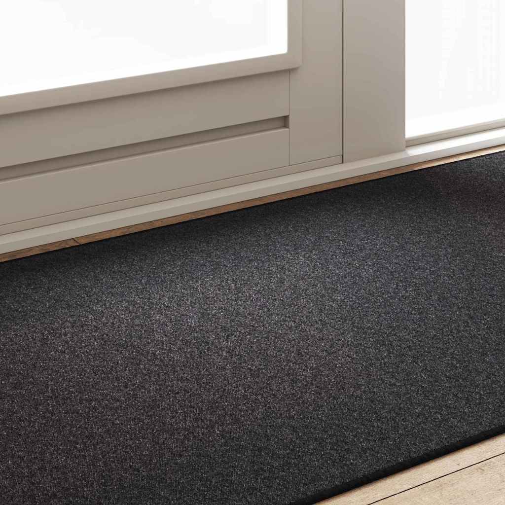 Teppichläufer Anthrazit 100 x 200 cm 100% Polypropylen