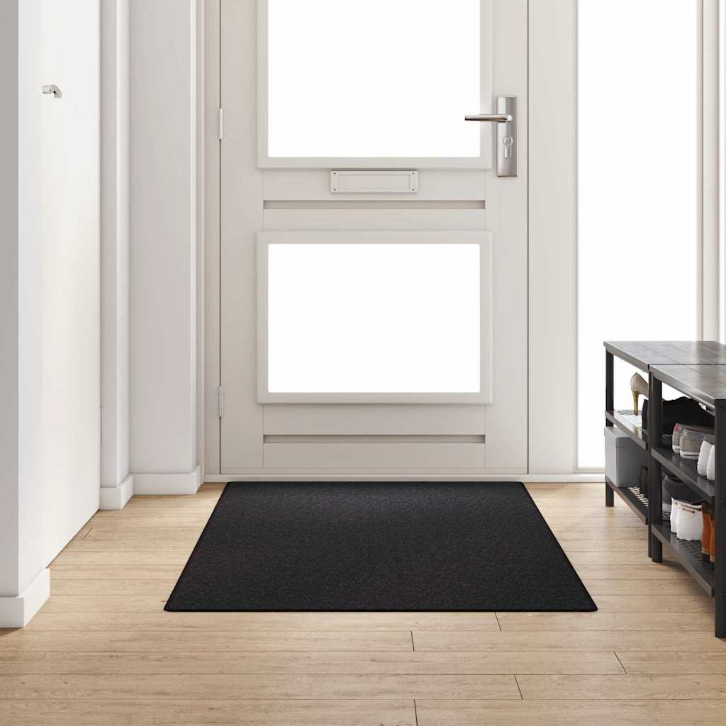 Teppichläufer Anthrazit 100 x 200 cm 100% Polypropylen