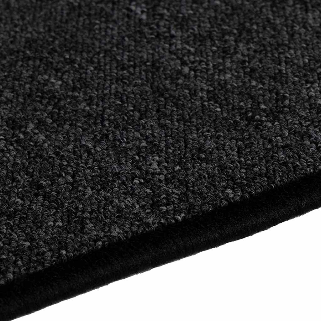 Teppichläufer Anthrazit 100 x 250 cm 100% Polypropylen