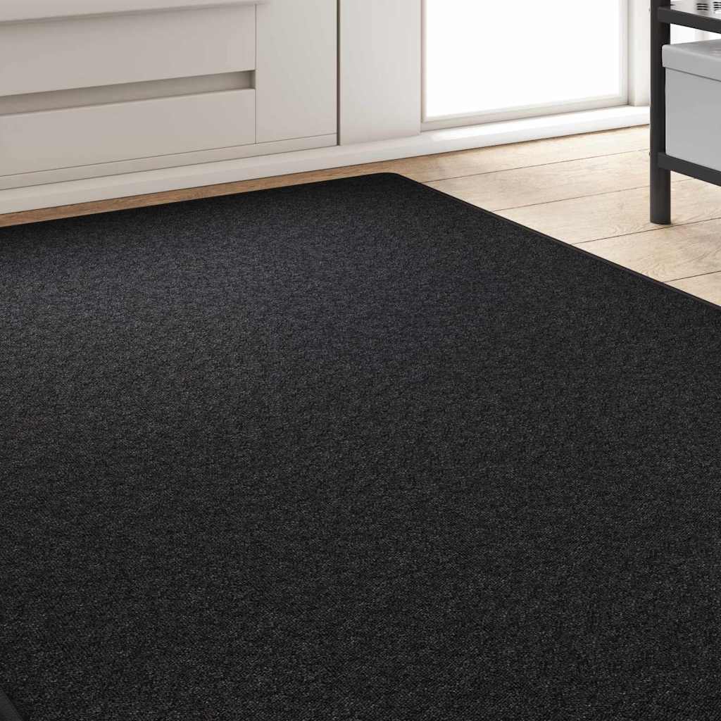 Teppichläufer Anthrazit 100 x 250 cm 100% Polypropylen