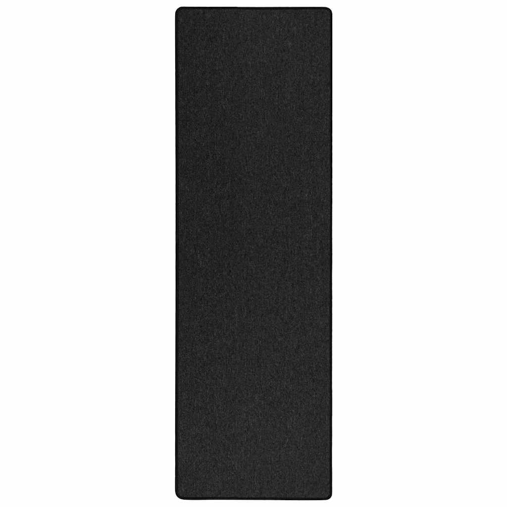 Teppichläufer Anthrazit 100 x 250 cm 100% Polypropylen