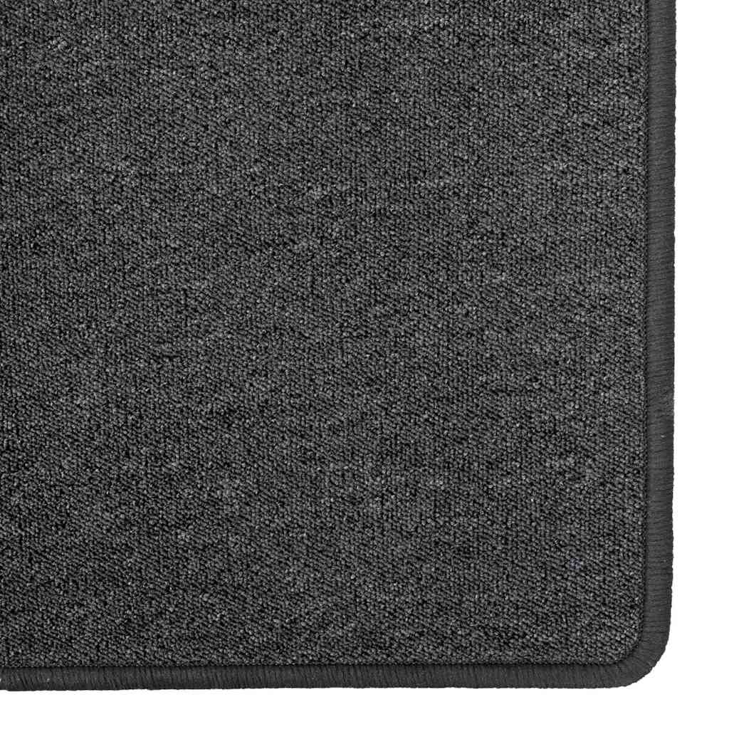 Teppichläufer Dunkelgrau 100 x 150 cm 100% Polypropylen