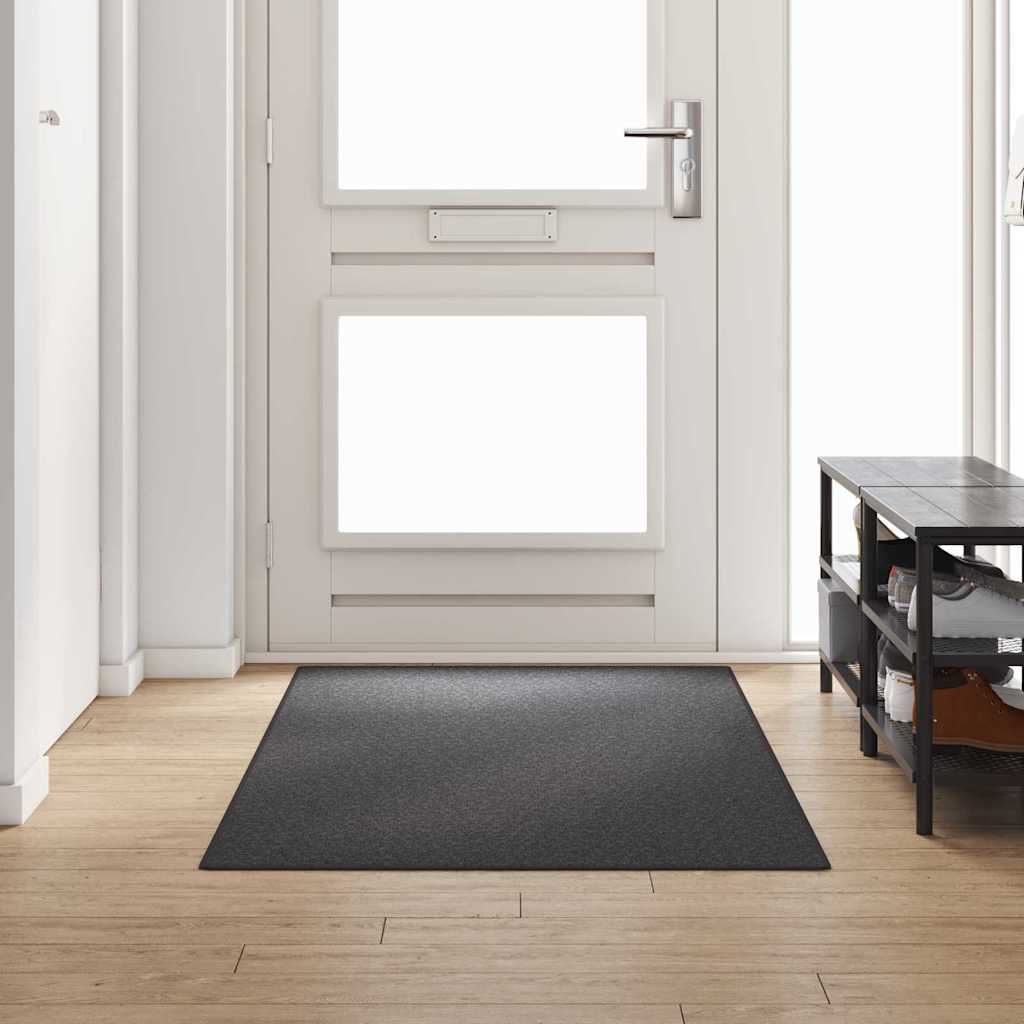 Teppichläufer Dunkelgrau 100 x 250 cm 100% Polypropylen