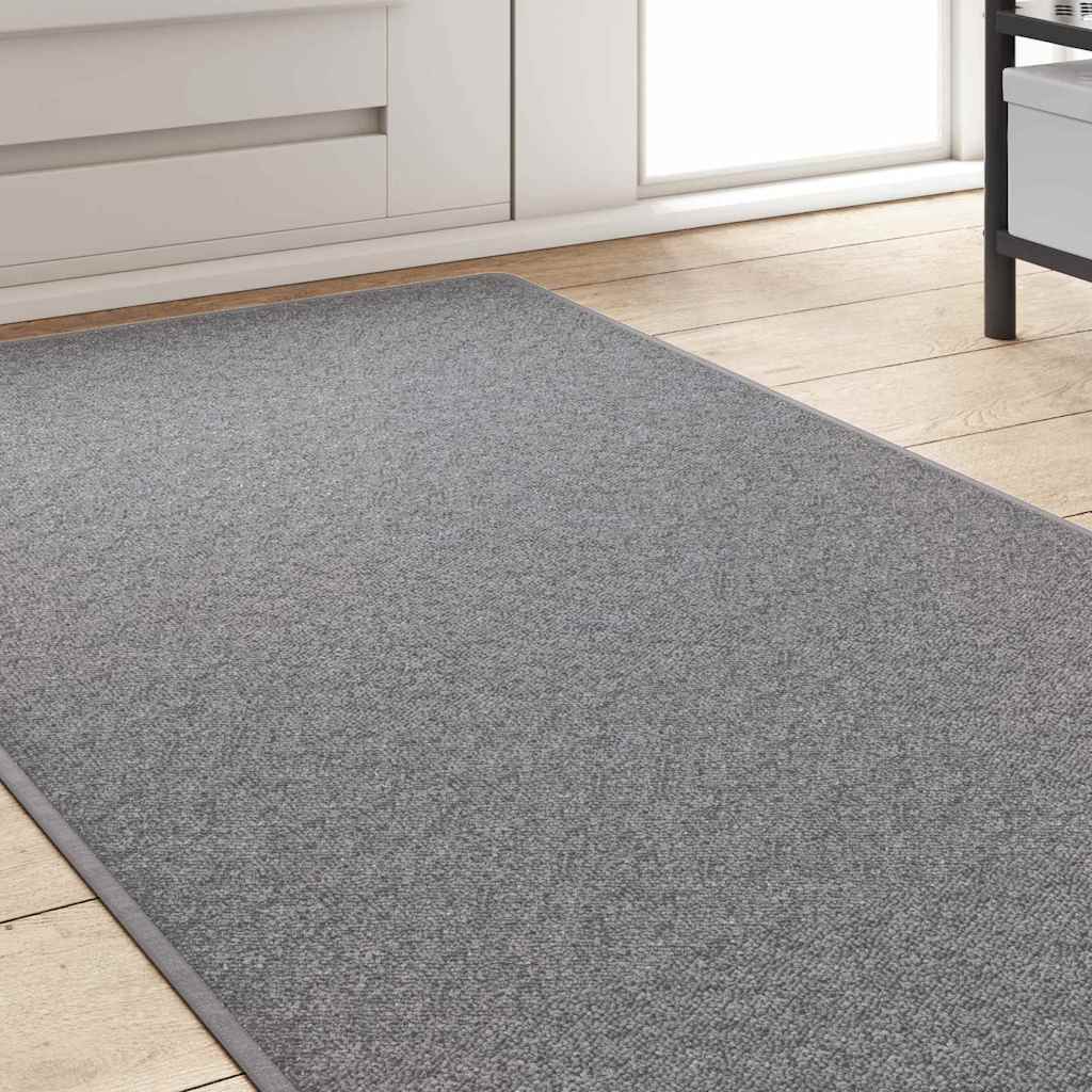 Teppichläufer Hellgrau 80 x 500 cm 100% Polypropylen