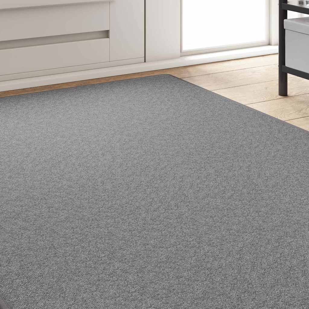 Teppichläufer Hellgrau 100 x 300 cm 100% Polypropylen