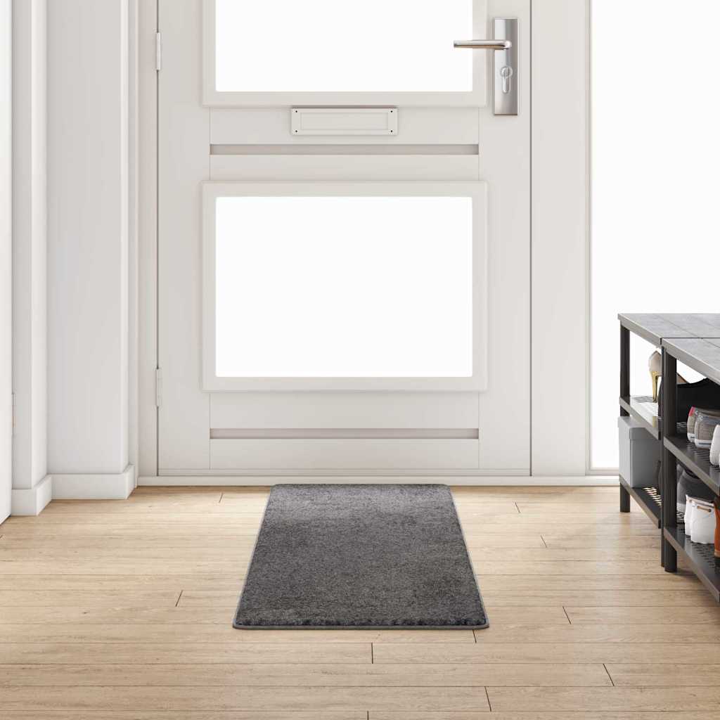 Teppichläufer Grau 50 x 200 cm 100% Polypropylen Tuft