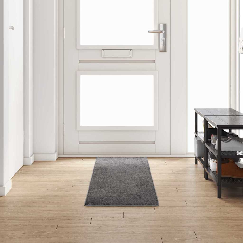 Teppichläufer Grau 50 x 250 cm 100% Polypropylen Tuft