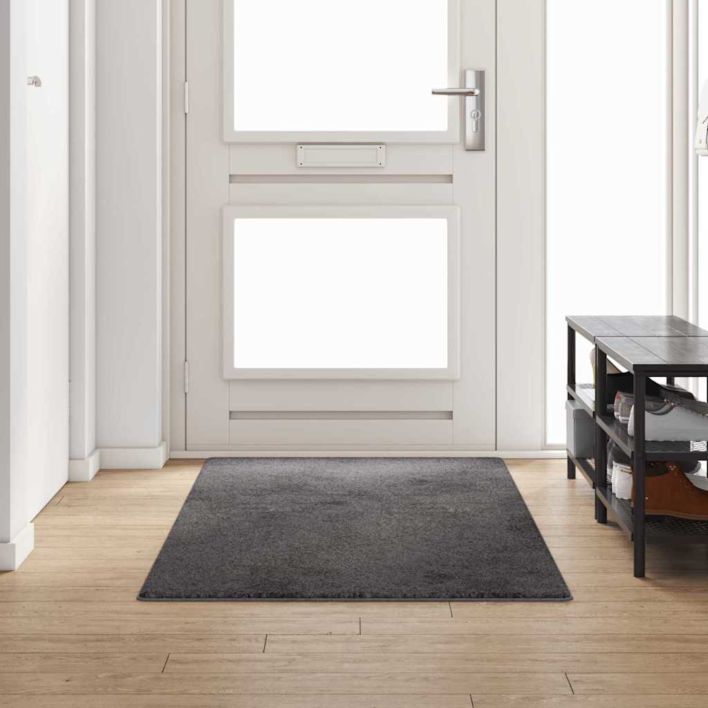 Teppichläufer Grau 100 x 250 cm 100% Polypropylen Tuft