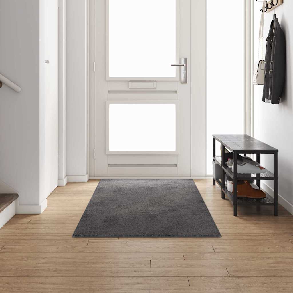 Teppichläufer Grau 100 x 300 cm 100% Polypropylen Tuft