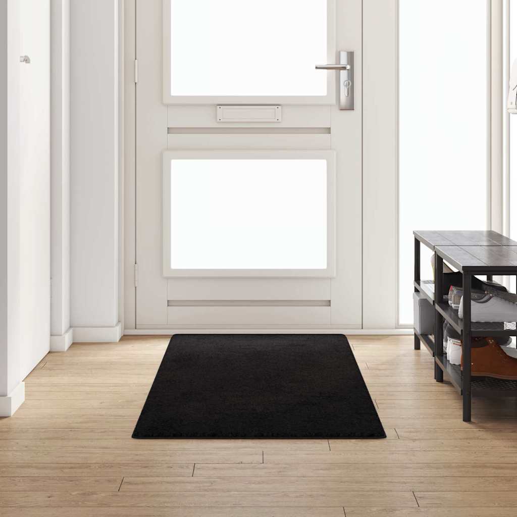 Teppichläufer Schwarz 80 x 250 cm 100% Polypropylen Tuft