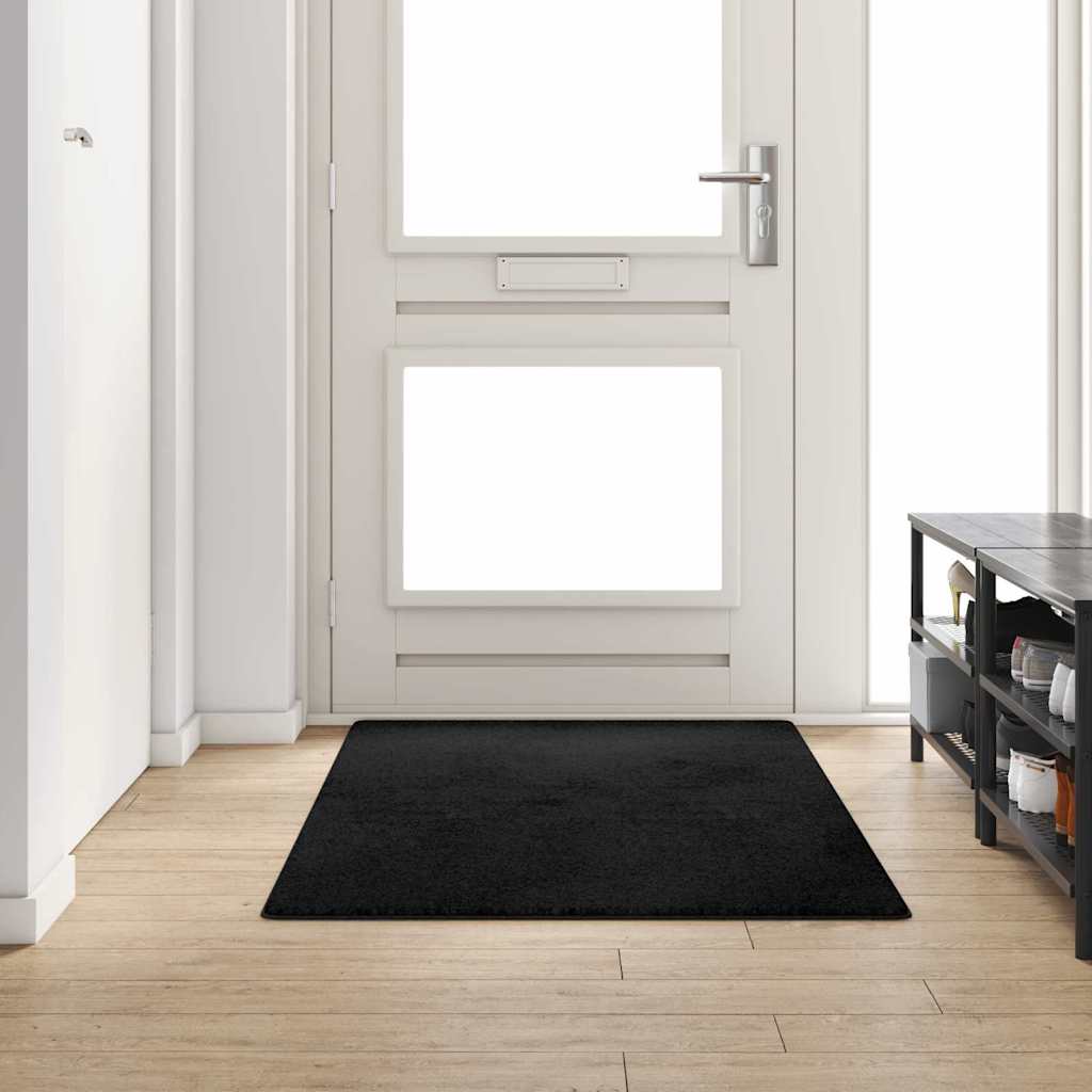 Teppichläufer Schwarz 100 x 200 cm 100% Polypropylen Tuft