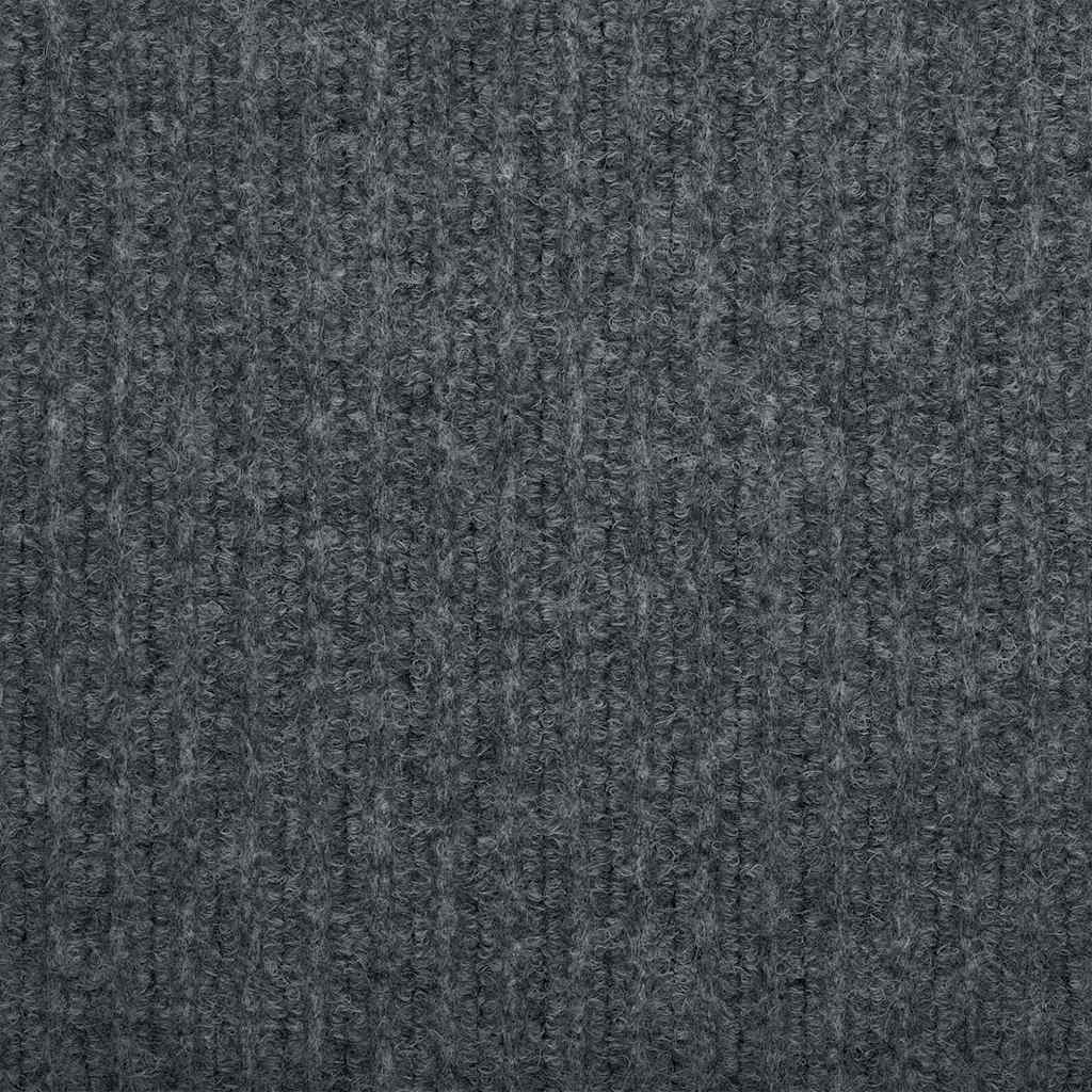 Teppichläufer Grau 80 x 150 cm Stoff