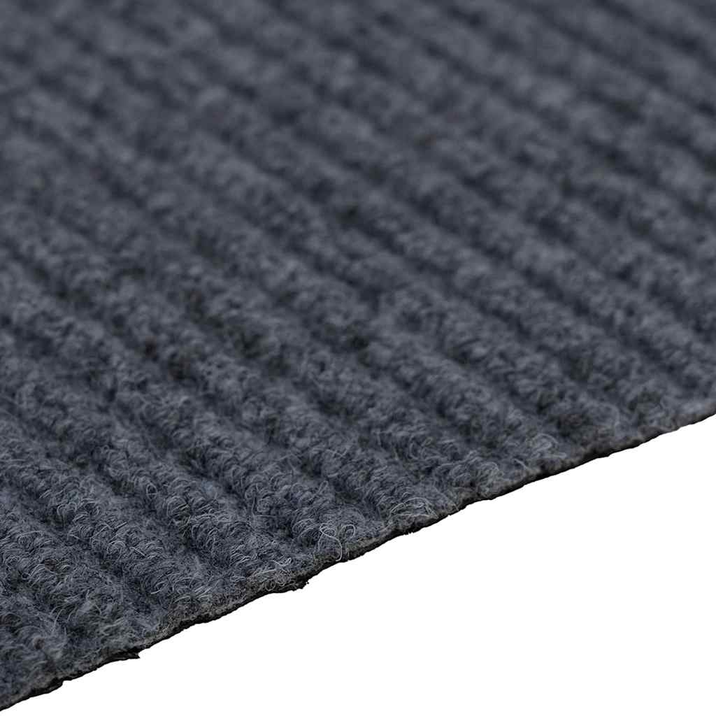 Teppichläufer Grau 80 x 200 cm Stoff