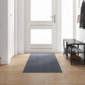 Teppichläufer Grau 80 x 300 cm Stoff