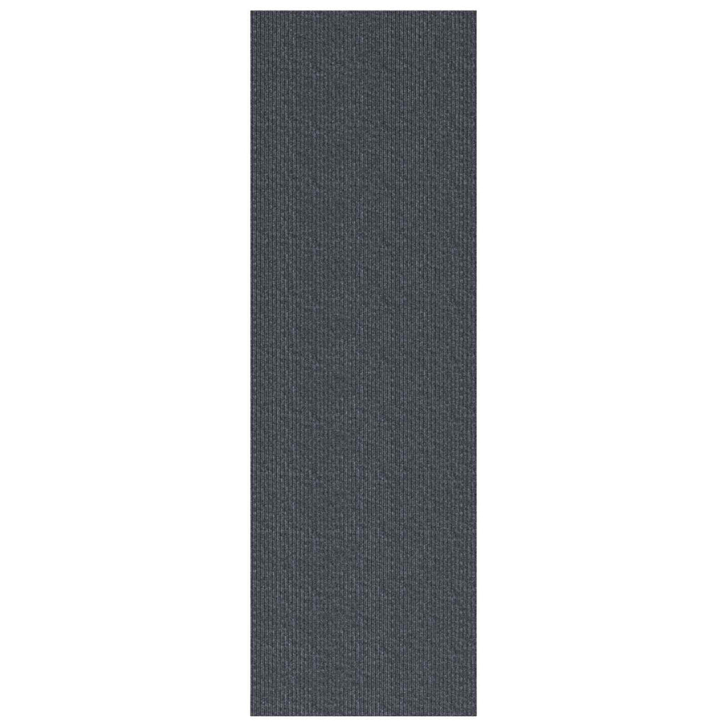 Teppichläufer Grau 80 x 300 cm Stoff