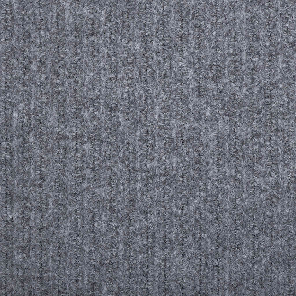 Teppichläufer Hellgrau 80 x 400 cm Stoff