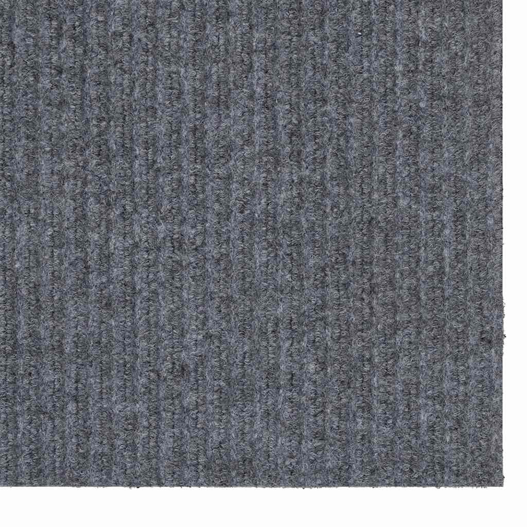 Teppichläufer Hellgrau 80 x 500 cm Stoff