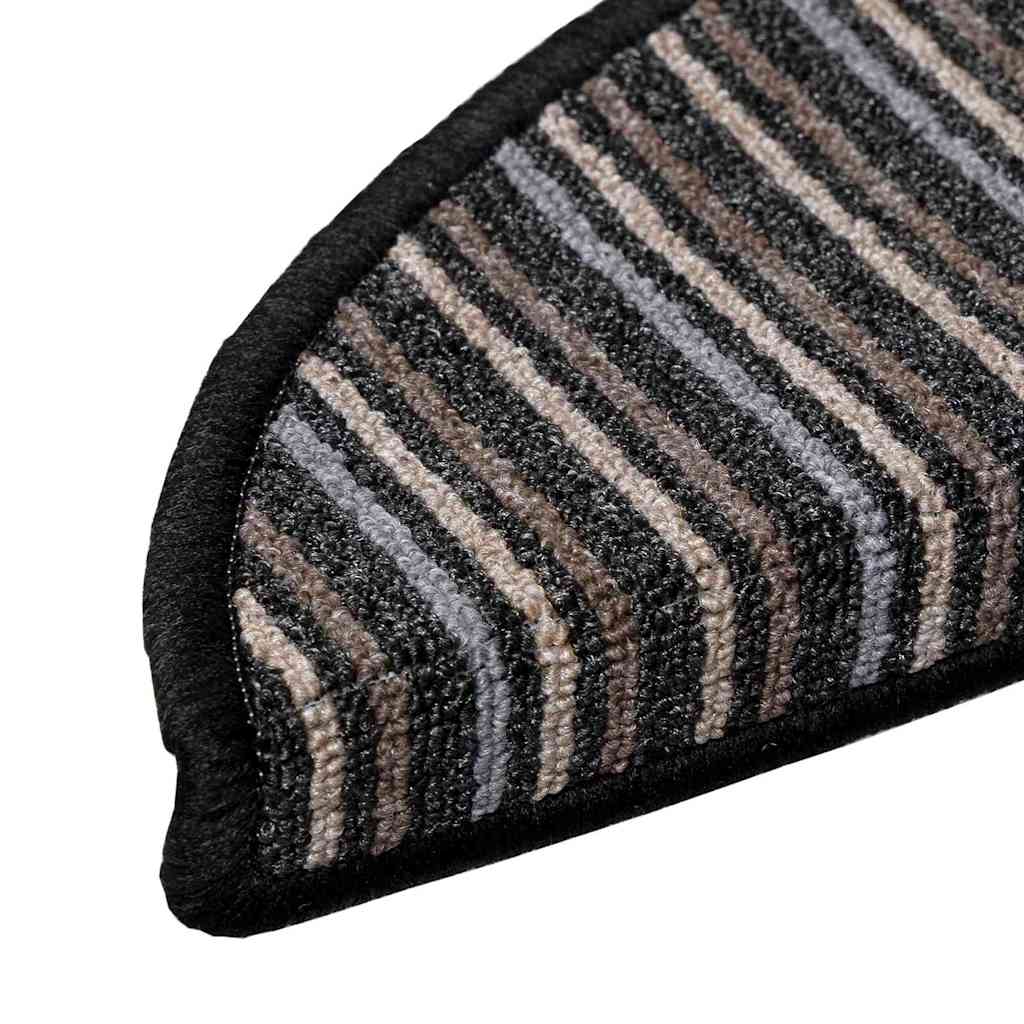 Selbstklebende Treppenschoner 15 pcs Anthrazit 56 x 17 x 3 cm