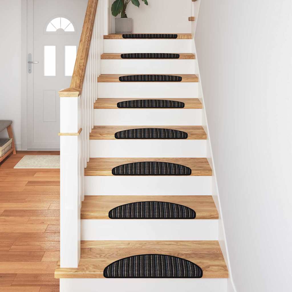Selbstklebende Treppenschoner 15 pcs Anthrazit 56 x 17 x 3 cm