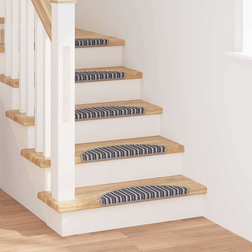 Selbstklebende Treppenschoner 15 pcs Grau 56 x 17 x 3 cm