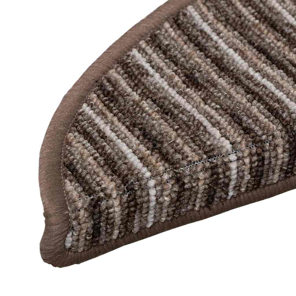Selbstklebende Treppenschoner 15 pcs Braun 56 x 17 x 3 cm