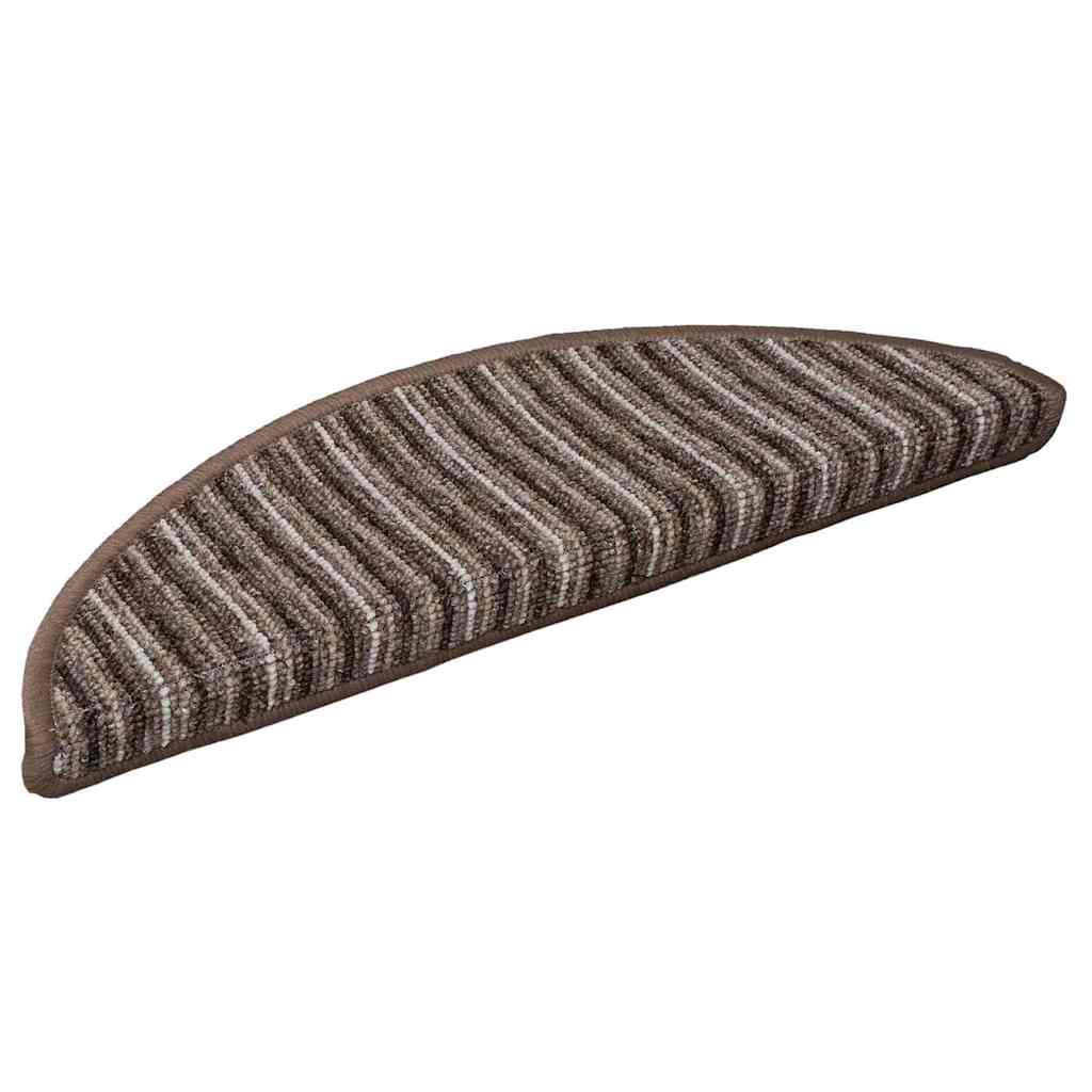 Selbstklebende Treppenschoner 15 pcs Braun 56 x 17 x 3 cm