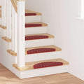 Selbstklebende Treppenschoner 15 pcs Rot 56 x 17 x 3 cm