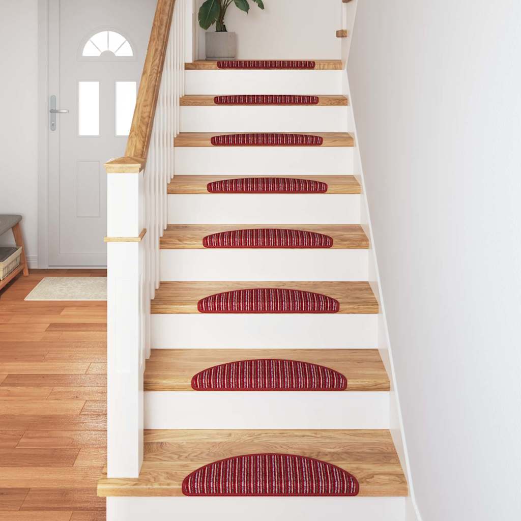 Selbstklebende Treppenschoner 15 pcs Rot 56 x 17 x 3 cm