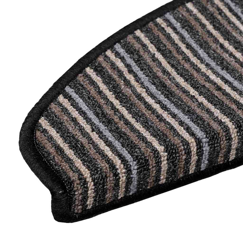 Selbstklebende Treppenschoner 15 pcs Anthrazit 65 x 21 x 4 cm