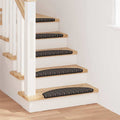 Selbstklebende Treppenschoner 15 pcs Anthrazit 65 x 21 x 4 cm