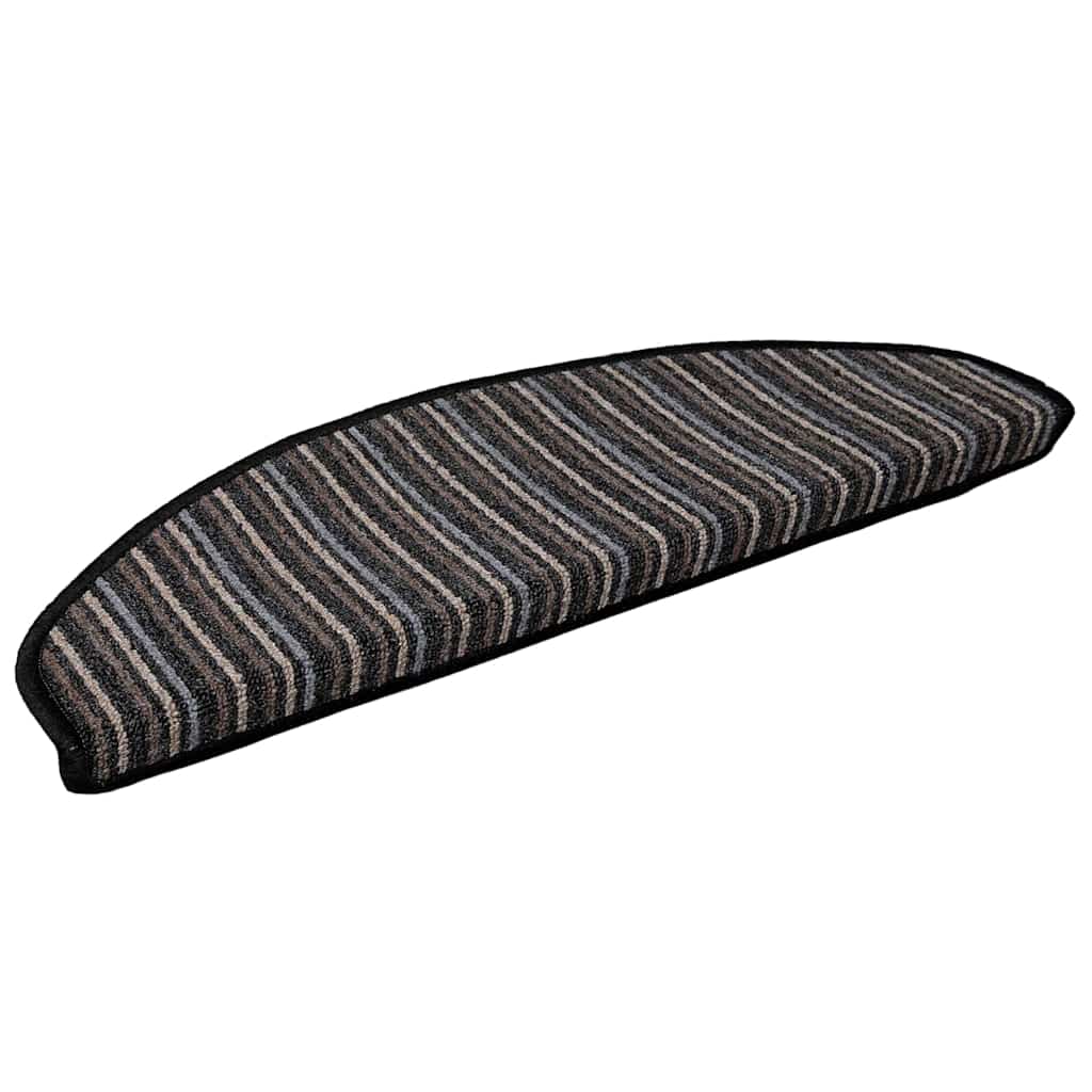 Selbstklebende Treppenschoner 15 pcs Anthrazit 65 x 21 x 4 cm