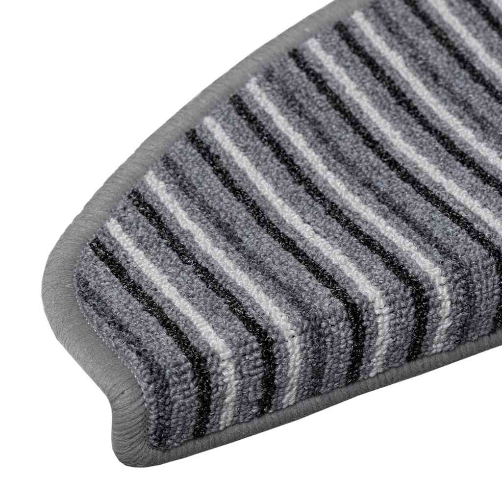 Selbstklebende Treppenschoner 15 pcs Grau 65 x 21 x 4 cm